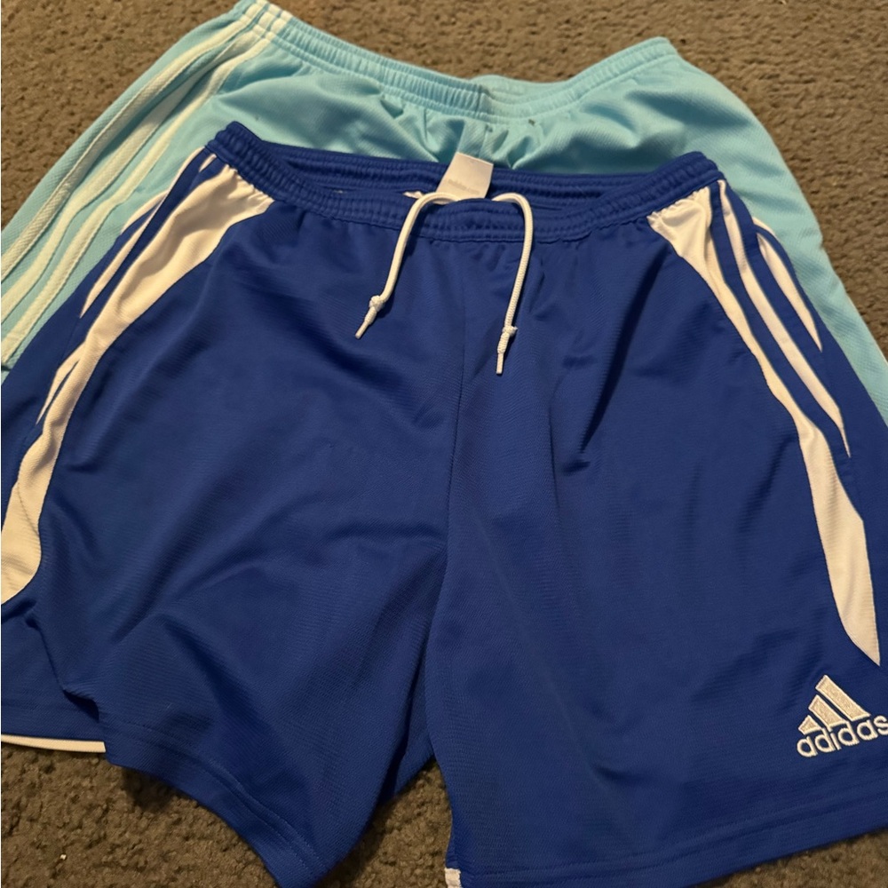 Vintage Adidas Blue Sports Shorts